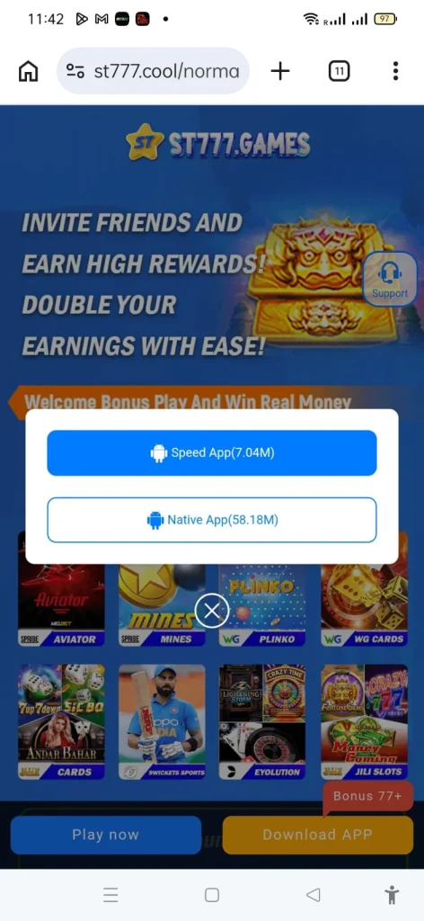 ST777 APK Versions  (Lite and Native) for Download